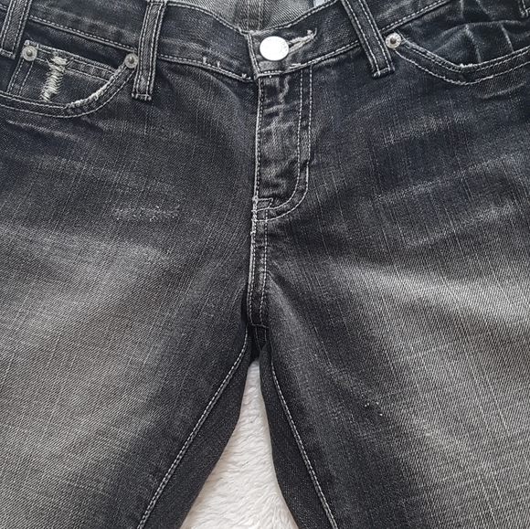 Gap distressed black skinny jeans size 2 - Picture 7 of 12